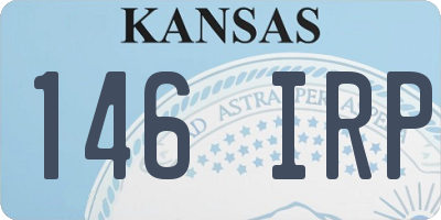 KS license plate 146IRP