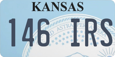 KS license plate 146IRS