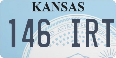 KS license plate 146IRT