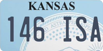 KS license plate 146ISA
