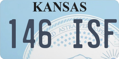 KS license plate 146ISF