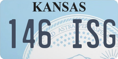 KS license plate 146ISG