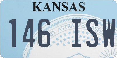 KS license plate 146ISW