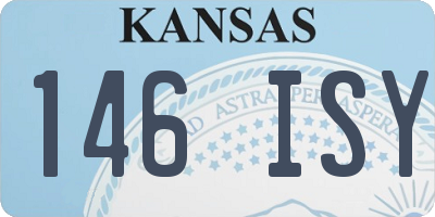 KS license plate 146ISY