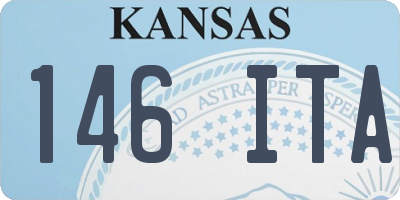 KS license plate 146ITA