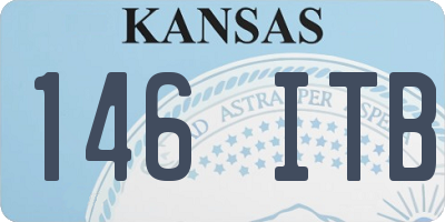 KS license plate 146ITB
