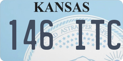 KS license plate 146ITC