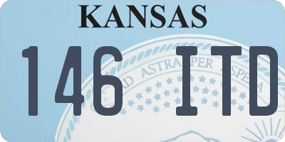KS license plate 146ITD