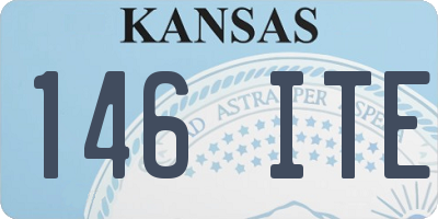 KS license plate 146ITE