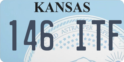 KS license plate 146ITF