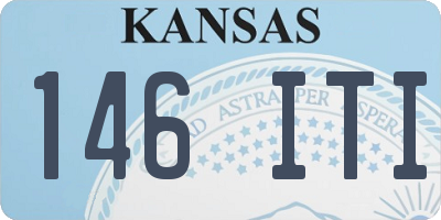 KS license plate 146ITI
