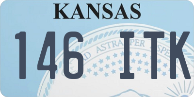 KS license plate 146ITK