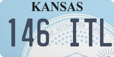 KS license plate 146ITL