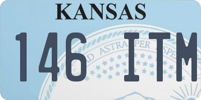 KS license plate 146ITM