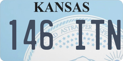 KS license plate 146ITN