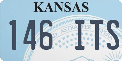 KS license plate 146ITS