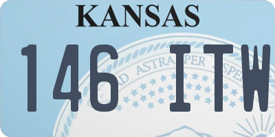 KS license plate 146ITW