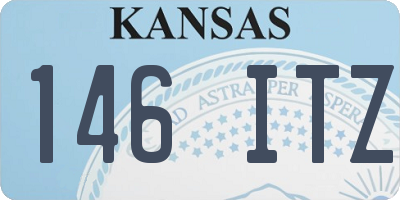 KS license plate 146ITZ