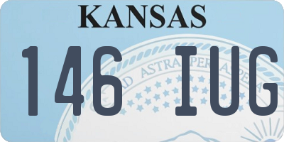 KS license plate 146IUG