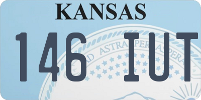 KS license plate 146IUT