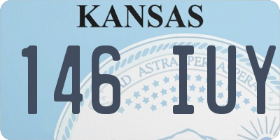 KS license plate 146IUY
