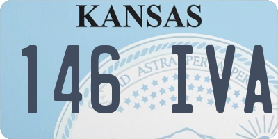 KS license plate 146IVA