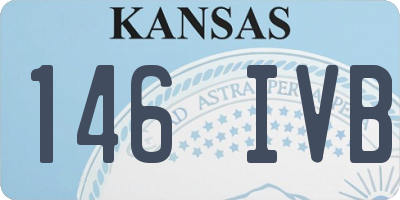 KS license plate 146IVB