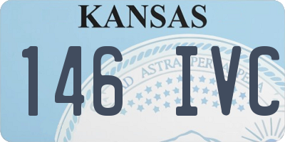KS license plate 146IVC