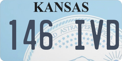 KS license plate 146IVD
