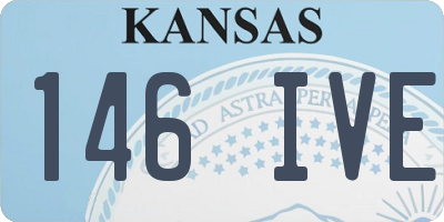 KS license plate 146IVE