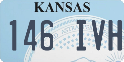 KS license plate 146IVH