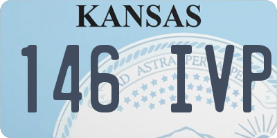 KS license plate 146IVP