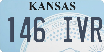KS license plate 146IVR