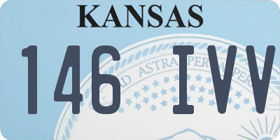 KS license plate 146IVV