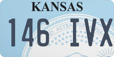 KS license plate 146IVX
