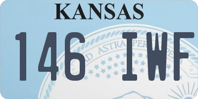 KS license plate 146IWF