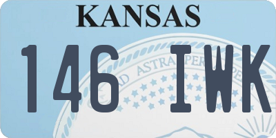 KS license plate 146IWK