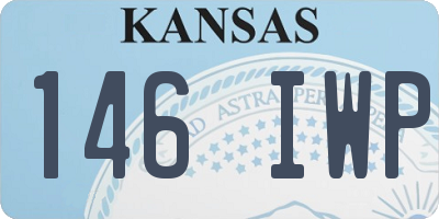 KS license plate 146IWP