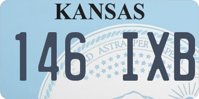 KS license plate 146IXB