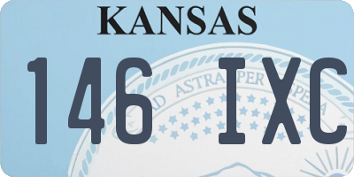 KS license plate 146IXC
