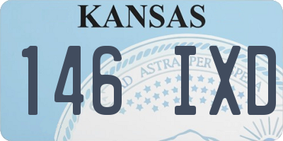 KS license plate 146IXD