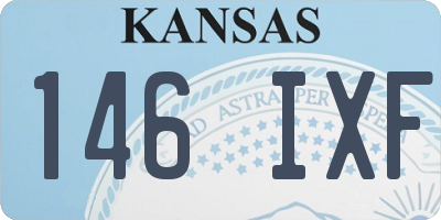 KS license plate 146IXF