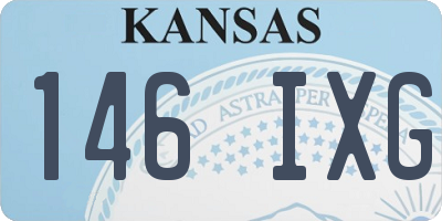 KS license plate 146IXG