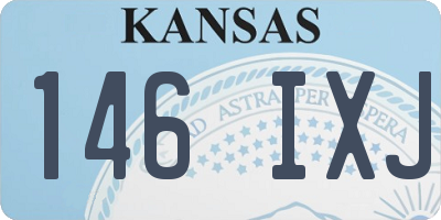 KS license plate 146IXJ