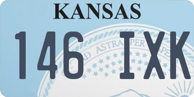KS license plate 146IXK