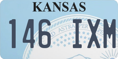 KS license plate 146IXM