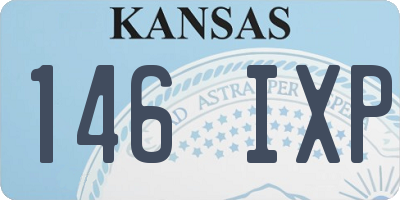 KS license plate 146IXP