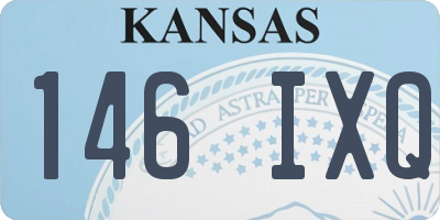 KS license plate 146IXQ