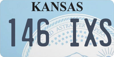 KS license plate 146IXS