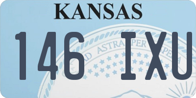 KS license plate 146IXU
